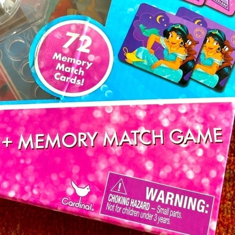 Brand New Disney Princess Pop Up Game & Memory Match Game Ariel Belle Jasmine